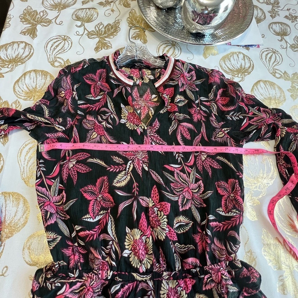 Scotch & Soda Dark Floral Long Sleeve Dress caja 1 - Picture 4 of 6